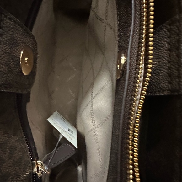 Michael Kors Austin Large Satchel Tote Brown - Picture 6 of 6